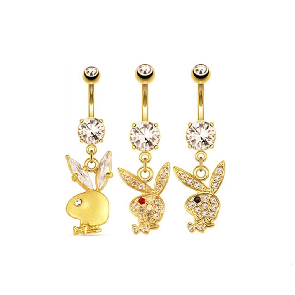 Stainless Steel Rabbit Belly Button Navel Button Ring... From Fashion ...