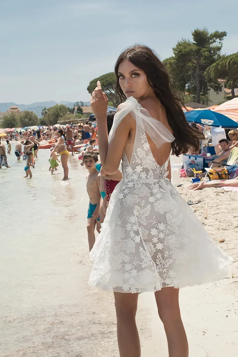 Robe blanche mariage mini sale