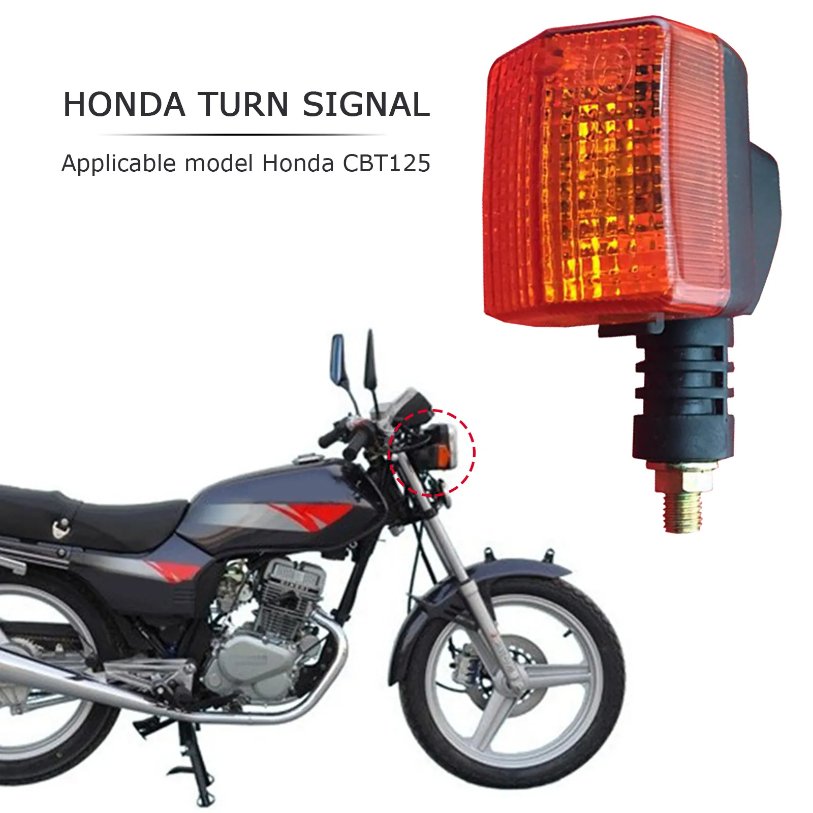 DHgate Professional Amber Motorcycle Turn Signal Indicators for Honda CBT125 Automobiles Motorcycles
