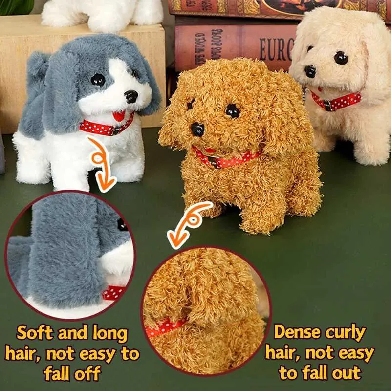 DHgate Realistic Plush Dog Toy Interactive Electric Simulation Intelligent Pelican Puppy Robot for Kids Toys Gifts