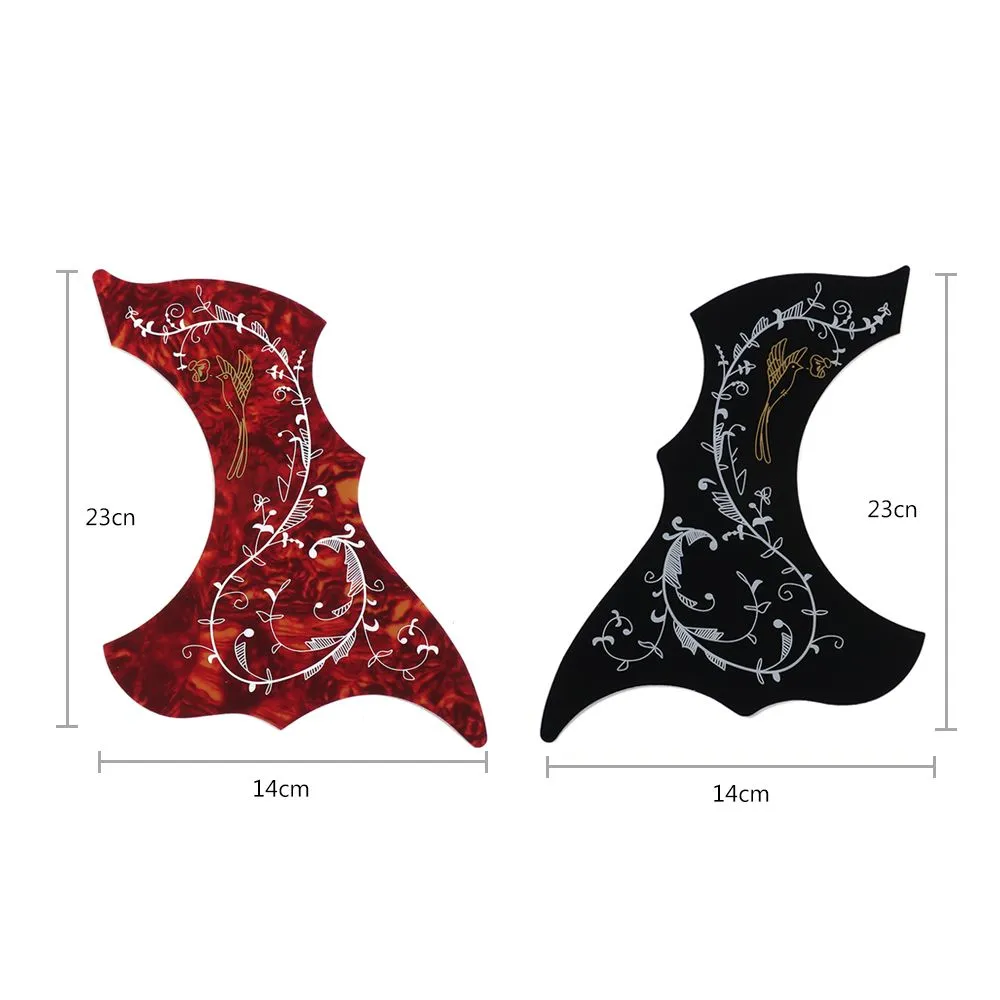 Pickguard Guitare Acoustique 2 Pièces Autocollants – Protection Anti-rayures Pour Folk 40/41 Pouces