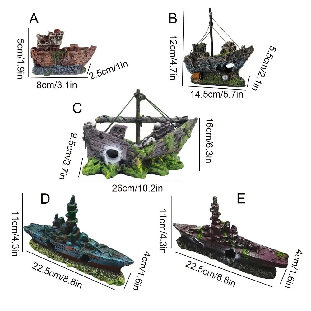 Decoratieve aquarium boot XXL grot wrak vissen keramische decoratie schip groot nieuw product