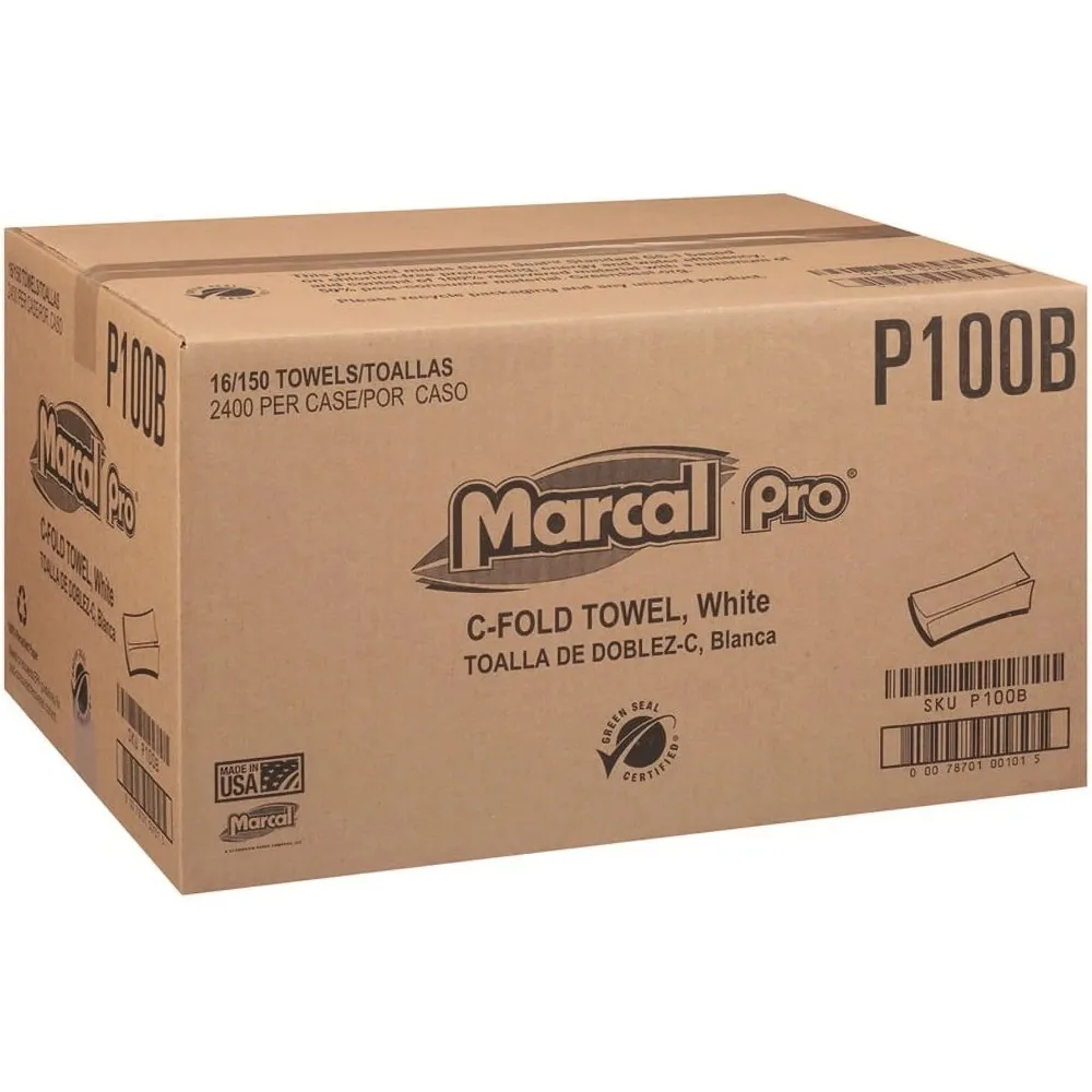 Paper Toiling 2400 White Pro C-Fold paper toweling - Strong and...