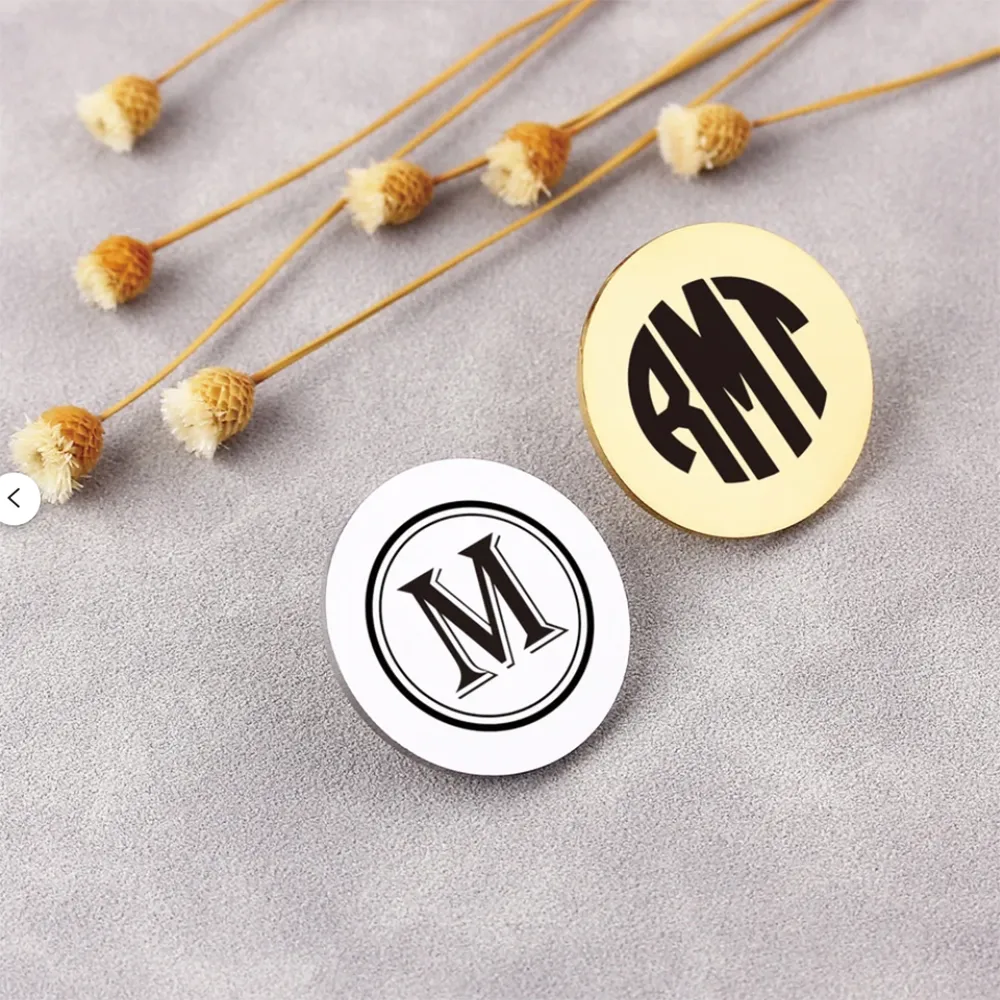 Personalized Groom And Groomsman Initial Brooch Pin With Custom Pattern Perfect For Weddings Parties And Holidays From Ddmyjan 56.86 DHgate.Com