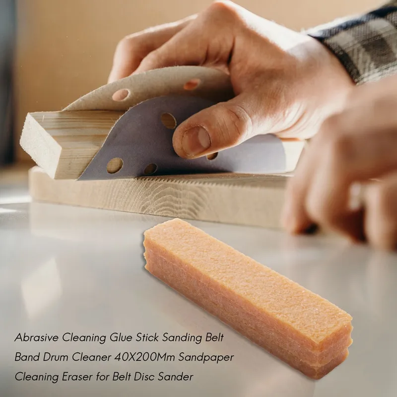 DHgate 2024 UpgradedXD Abrasive Cleaning Glue Stick for Belt and Disc Sander 40 x 200mm Sandpaper Drum Cleaner Home Garden