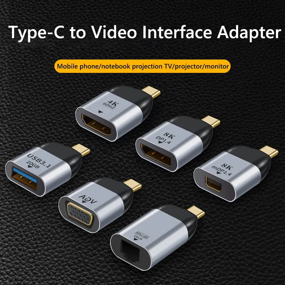 Vilcome 4-in-1 USB C Hub - HDMI 4K, VGA 1080P, USB 3.0 & 100W PD Charging For MacBook IPad Pro