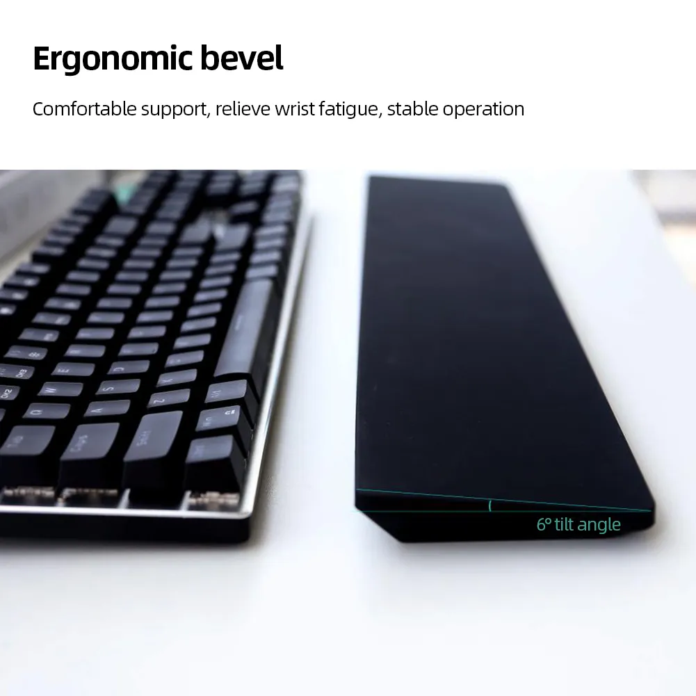 L-Shaped Ergonomic Keyboard & Mouse Wrist Rest - Memory Foam Pad For Pain Relief At Computer, Gaming, Office