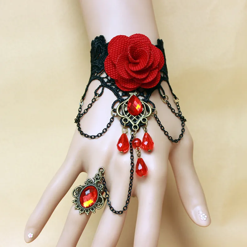 Steampunk Gear Wrist Cuff – Black Victorian Gothic Bracelet For Women & Men 5 thumbnail image