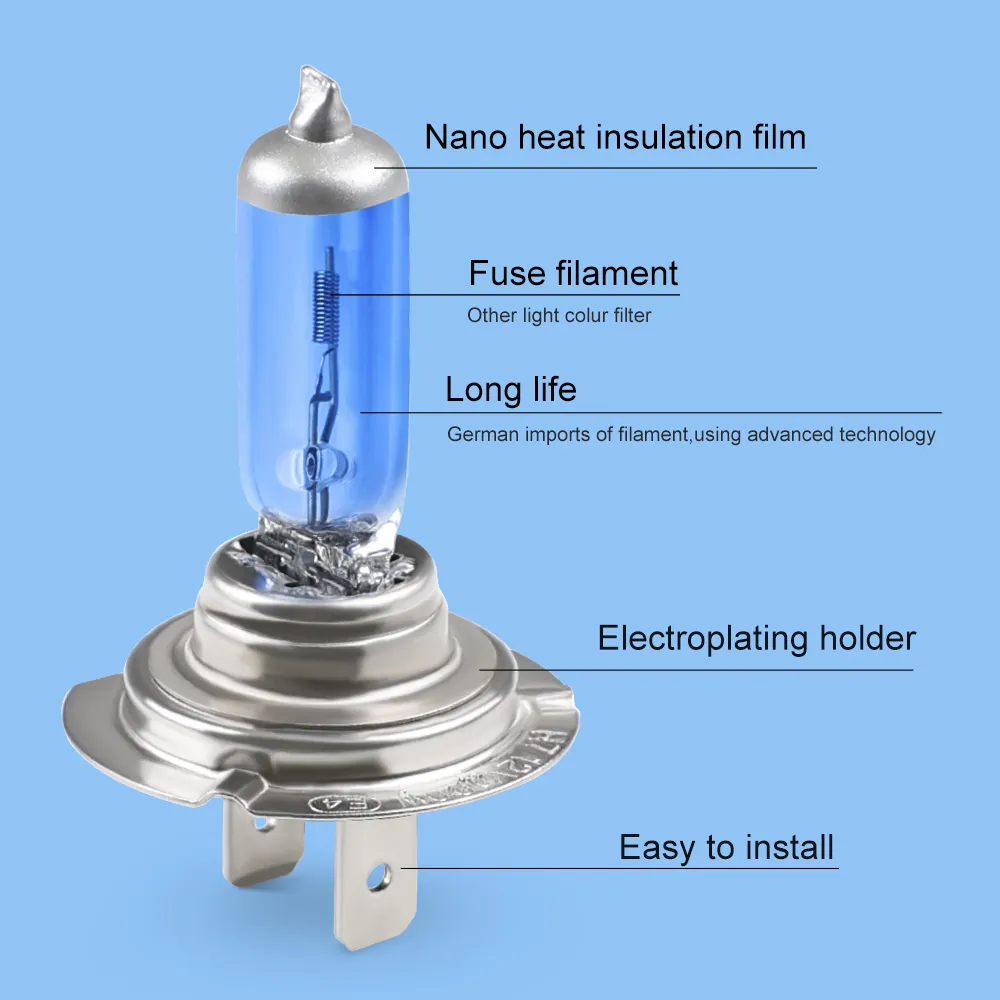 H7 5000k halogen hot sale
