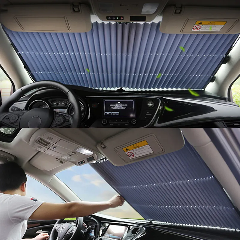 Automatic Retractable Car Sunshade - Universal Fit Front/Rear Window UV ...