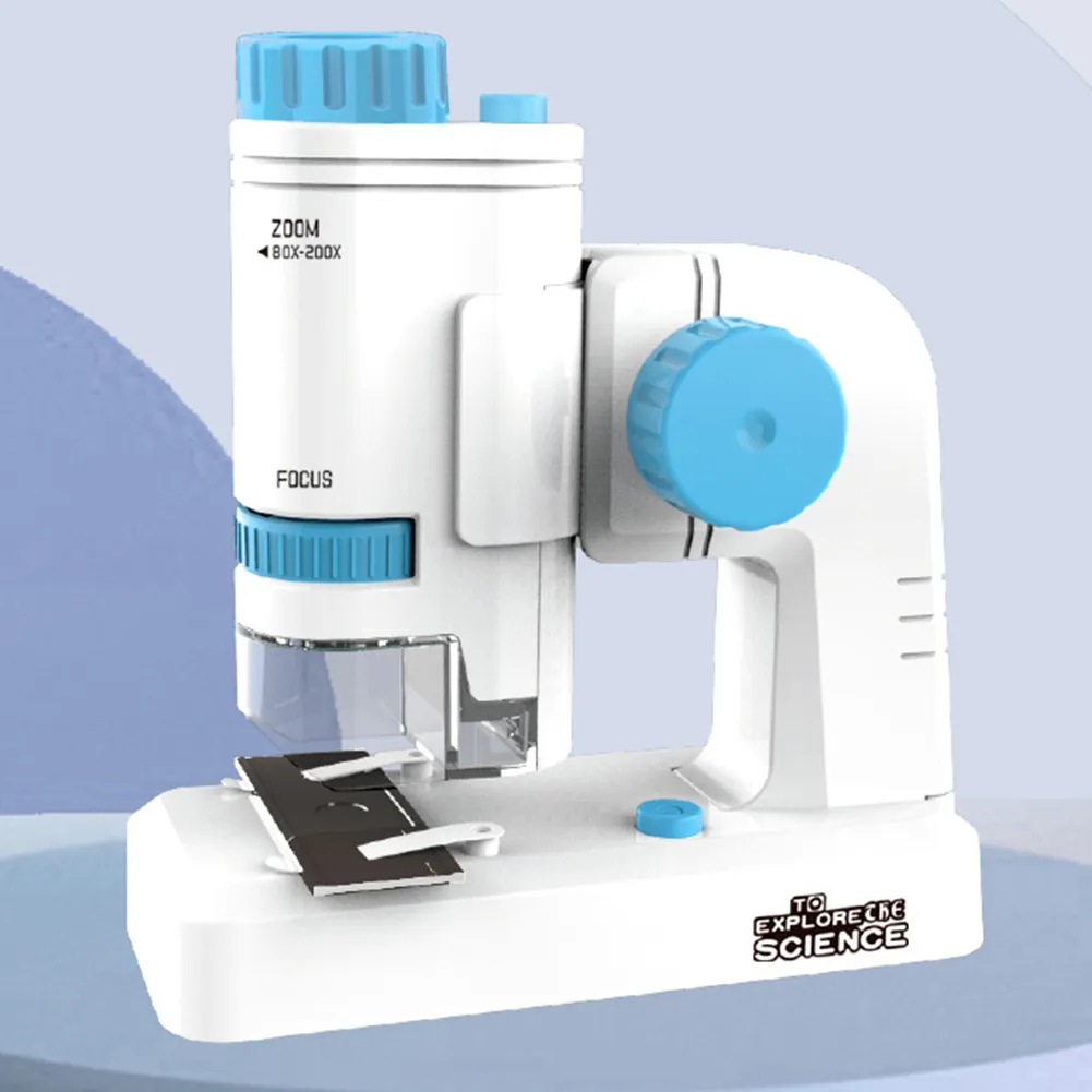80 200X Kid Science Microscopes Kit Educational Mini Handheld ...