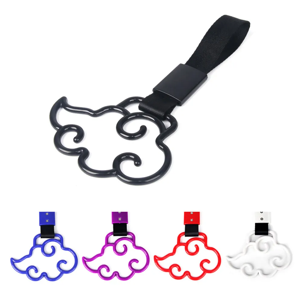 JDM Heart Tsurikawa Ring – Black Car Handle Strap For Drift Culture