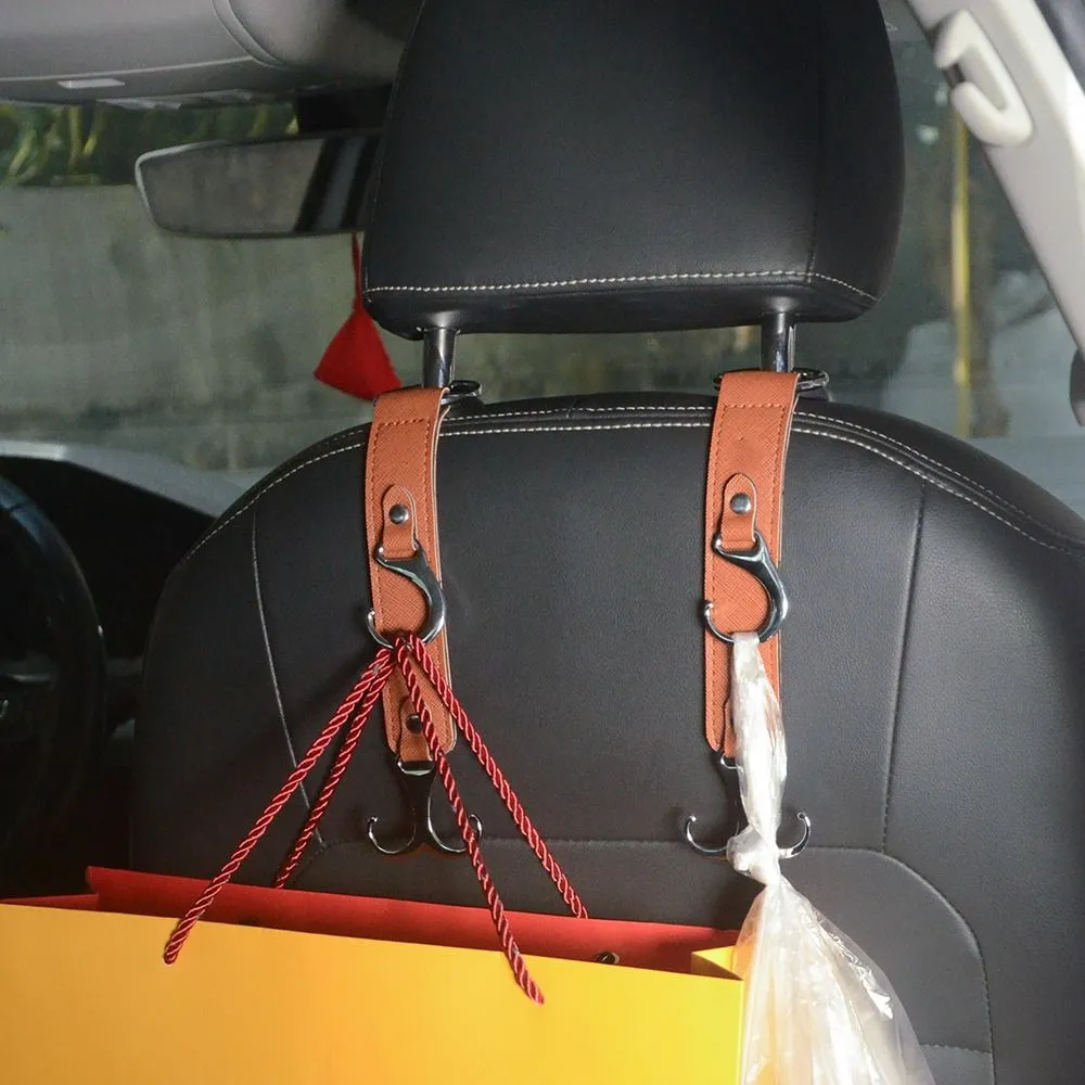 Metal headrest hook on sale