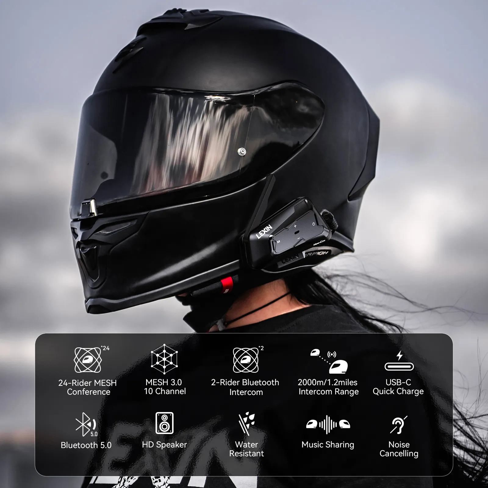 人気ランキング1位～（売れ筋商品） DHgate.com:Lexin MTX MESH Intercom | 24-Person Group アクセサリー