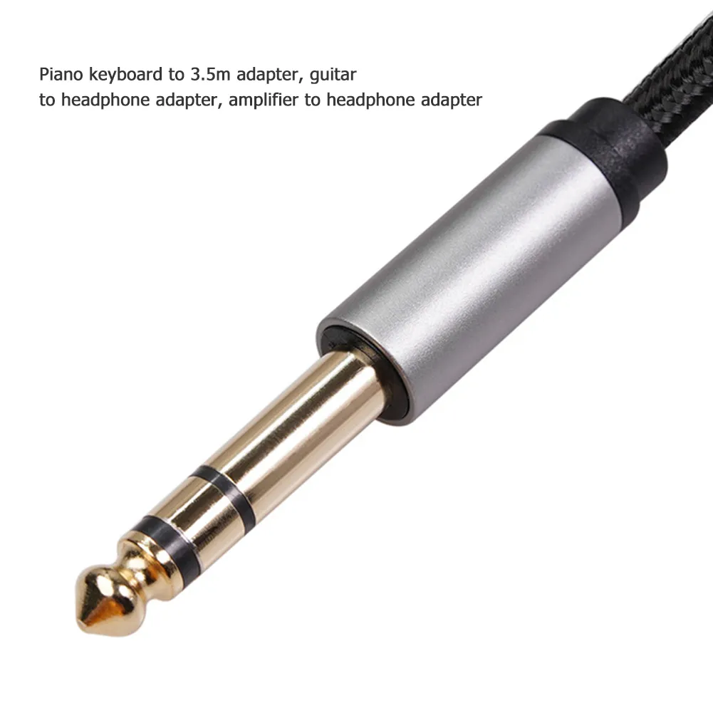 6.35mm Stereo Female To 1/4" Female Coupler – Metal Audio Headphone TRS Adapter