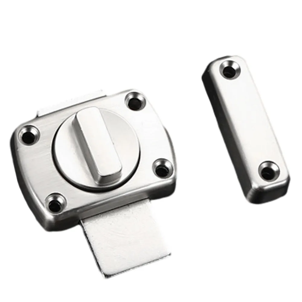 2-Pack 4 Inch Brass Barrel Bolt Door Locks With Screws - For Bathroom, Toilet, Cupboard