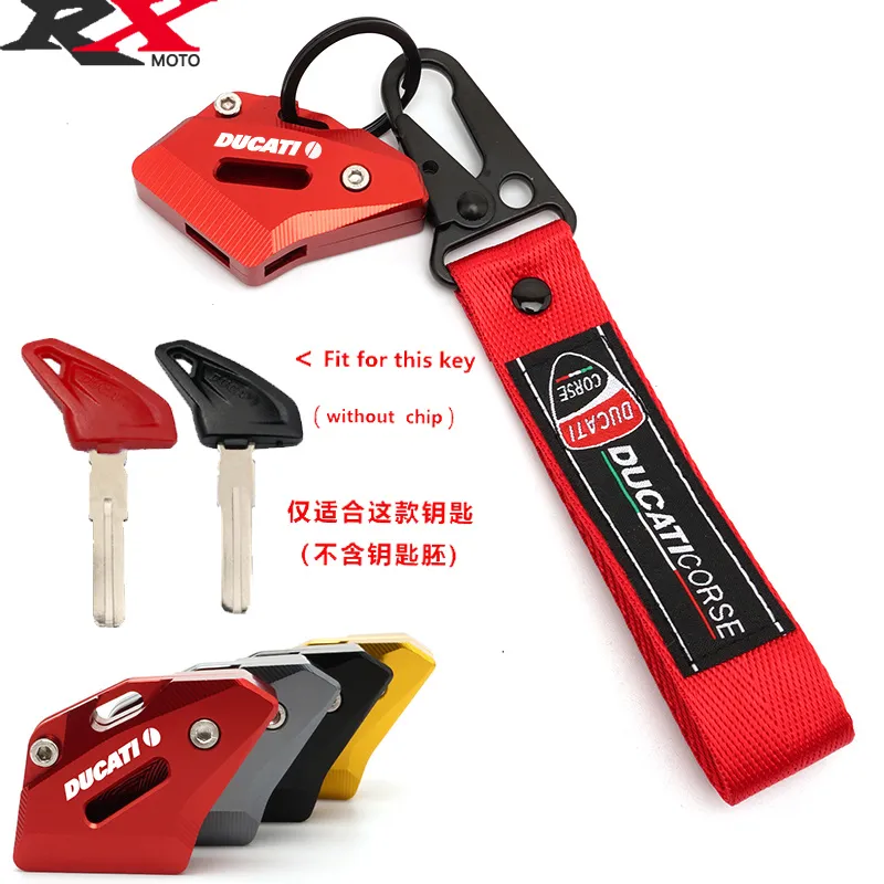 New Key Case Cover Shell Protector Parts Keychain Keyring Key Chain CNC Motorcycle Accessories For Ducati Scrambler 400 800 1100