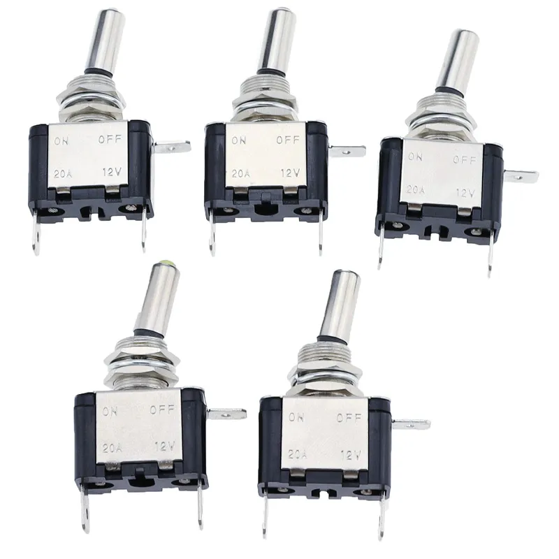 12V 20A Illuminated LED Toggle Switch | 5 Vibrant Colors | | Waterproof ...