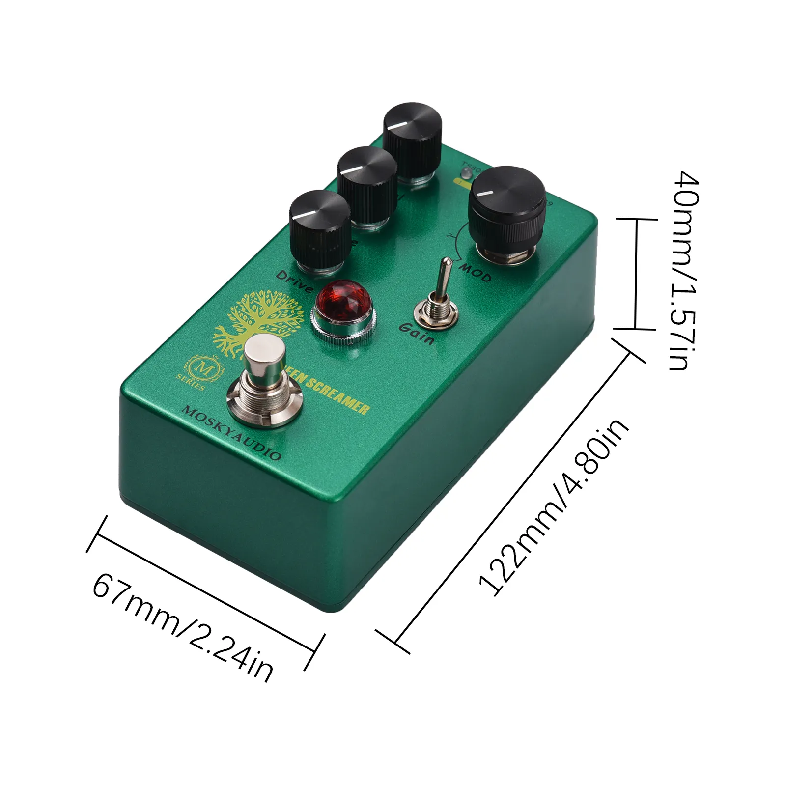ギター Pedalworx Mcboost MOSKY Audio Booster Overdrive Guitar Effect Pedal with 4 Mode