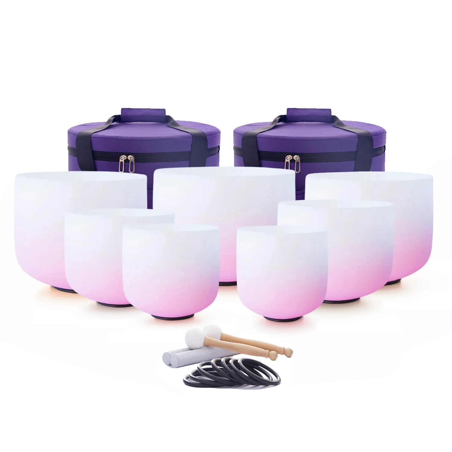 B Note Quartz Bowl 6 Inch Singing Bowl B Note Crown Chakra KVKA 8-Inch ...