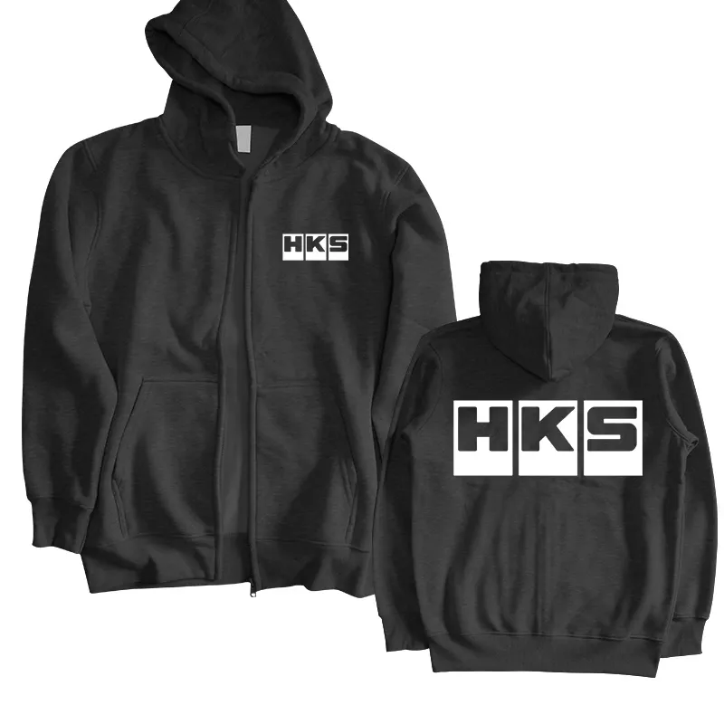 一番の Zippered DHgate.com:Black Mens and Power HKS Hoodies: Sports ウェア