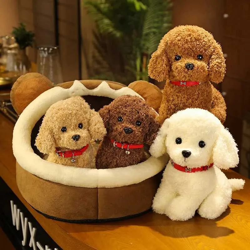 Puppy inside teddy finiture bear