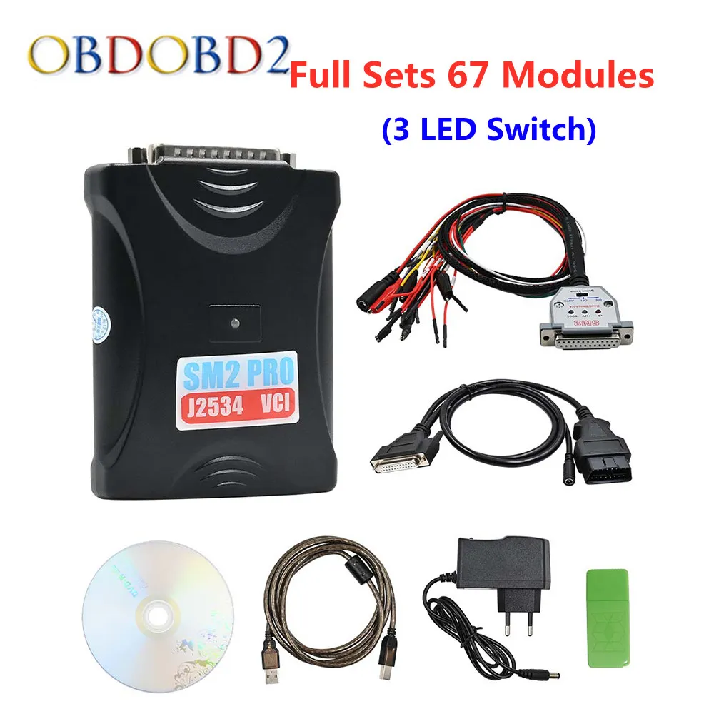 2024 SM2 PRO J2534 VCI Switch Boot Ben-ch Cable OBDII ECU