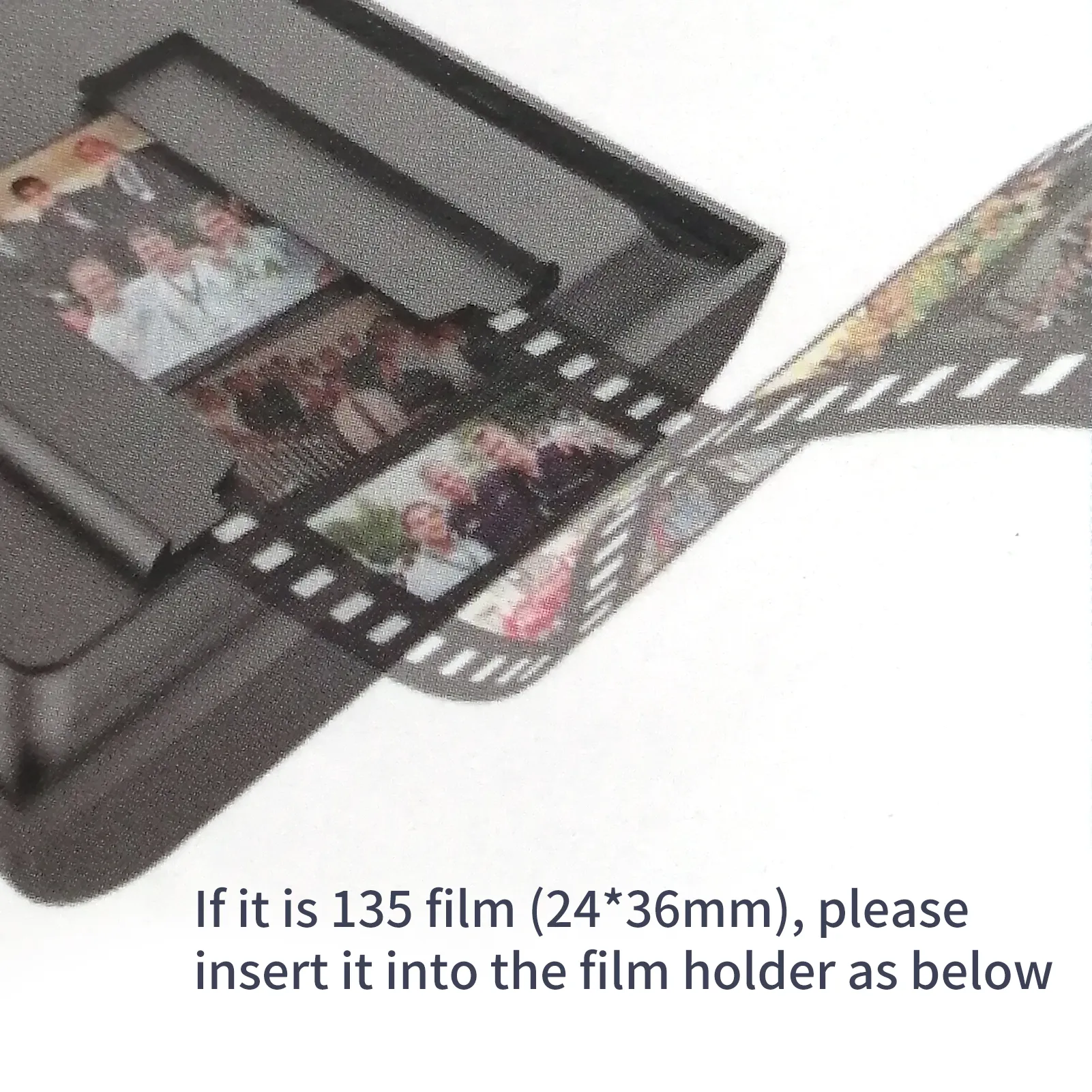 Mobile Film Scanner 35mm, Slide & Negative Scanner Slide Viewer Converts 35mm Slides Negatives To Digital Photos 2aa Batteries Included Grey