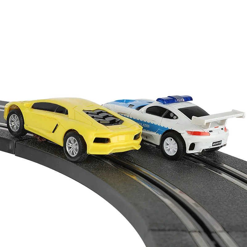 DHgate 2PCS 1 64 Scale Slot Car Set Electric Race Track Toy Vehicle Speedway Professional Circuit Racing Gift for Kids and Adults Toys Gifts