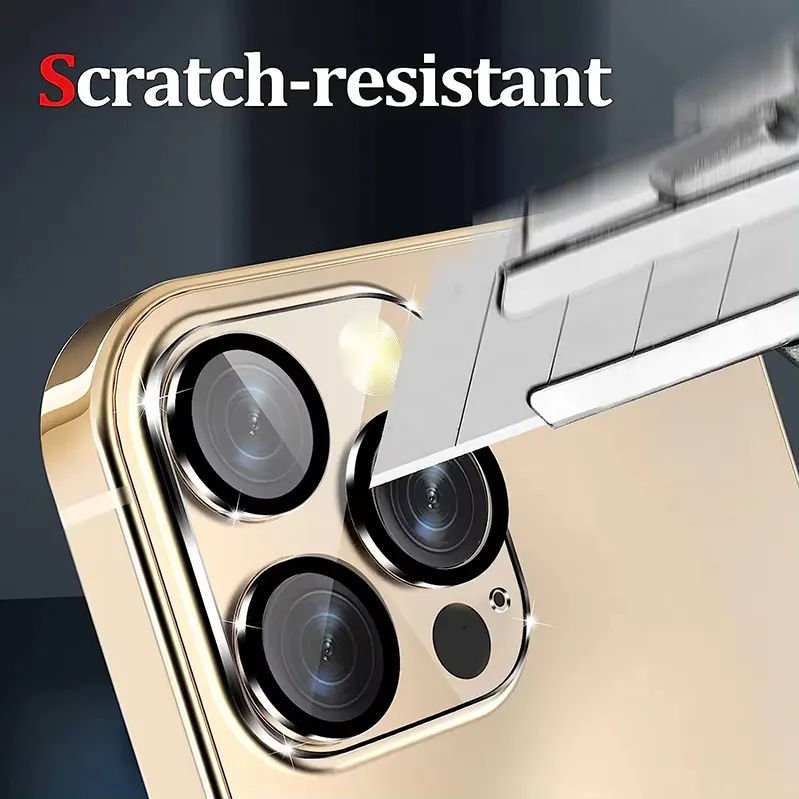 IPhone Camera Lens Protector - HD Tempered Glass, Full Coverage For IPhone 15 Pro Max, 14 Pro, 13, 12, 11