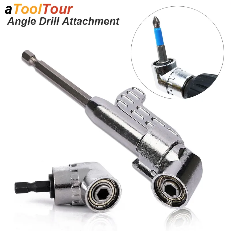 Save Big on Bulk Angle Screwdriver Attachment Right Angle Screwdriver  Attachment: Impact Drill Bit Adapter With 105 Degree Rotating Head Durable  Chuck