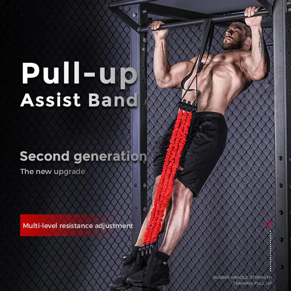 Fitness Chin Ups With Band Pull Up Assist Band Elastic Chin Up