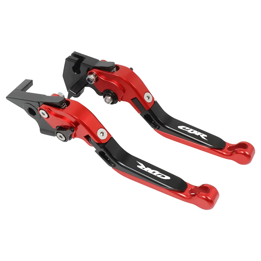 FXCNC Brake & Clutch Lever Set – Honda CBR600 F2,F3,F4,F4i 1991-2007, CB919 2002-2007 – Red Shorty
