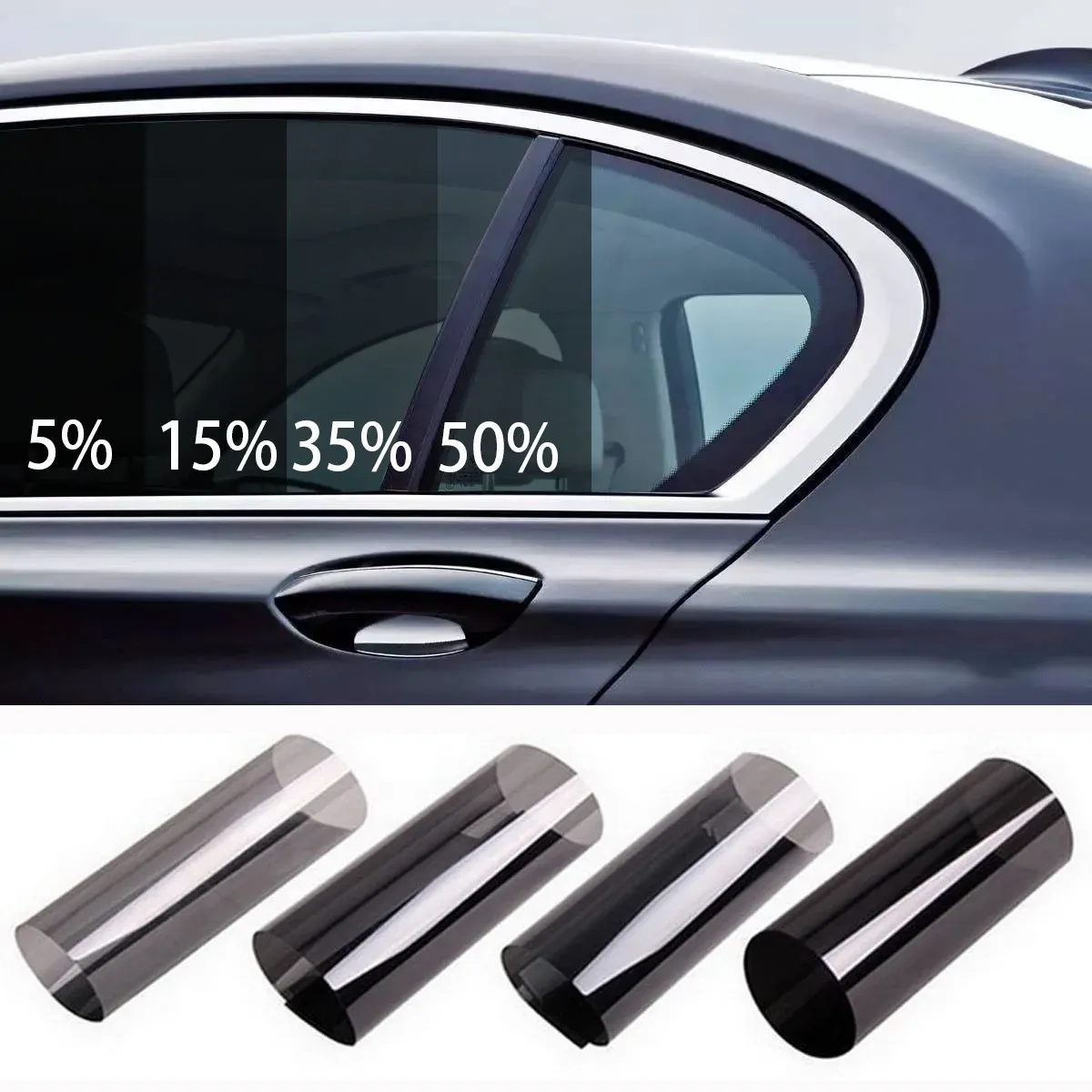 Vitre Teinté Voiture Nano Carbon Window Tint Film 5% VLT - Precut For Subaru, 7-Year Warranty, USA Subaru Car Window Tint Kit - Foto 7