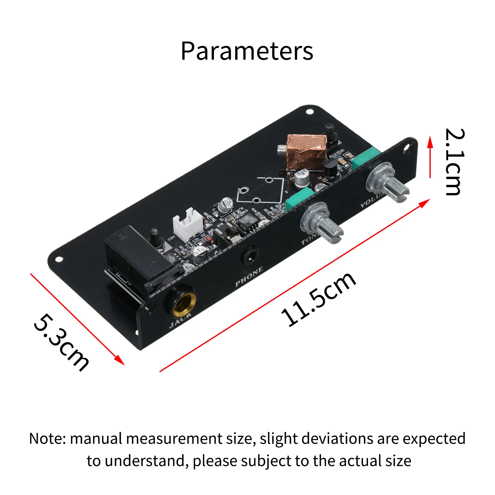 DHgate Silent Guitar Equalizer Pickup Kit w Control Knob Luthier DIY Parts Musical Instruments
