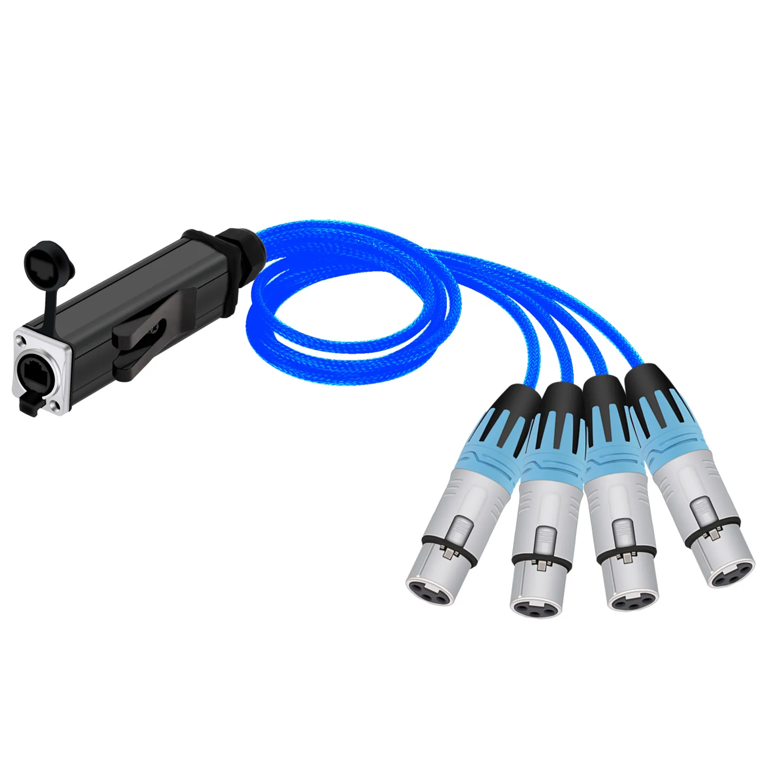 XLReach45 XLR3-RJ45 変換　20ペア ライブ配信★OBS配信 RJ45 to 3 pin XLR Male and RJ45 to 3 pin XLR Female adapter set