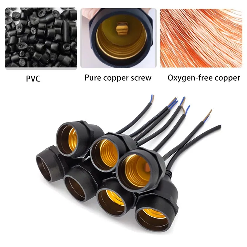 Waterproof e27 lamp holder new arrivals