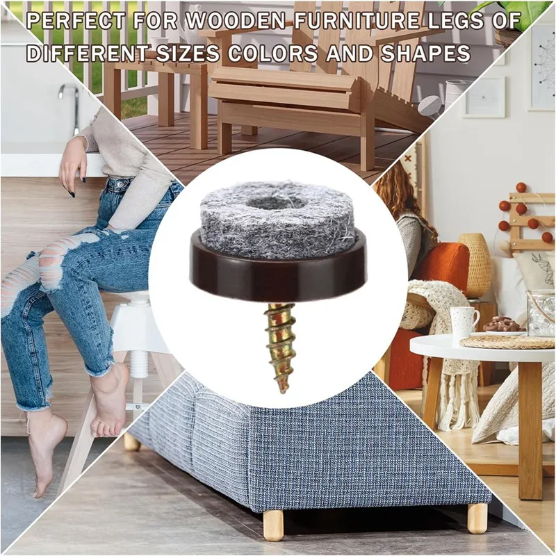 100 Felt Wall Plug Screw On Chair Pads For Furniture Sliders And Leg Protectors Round Wall Plug Screw Chair Glides From Homepro17 18.09 DHgate.Com