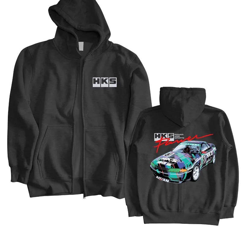 DHgate.com:Black Zippered Mens Sports Hoodies: HKS Power and DHgate.com:Black Zippered Mens Sports Hoodies: HKS Power and