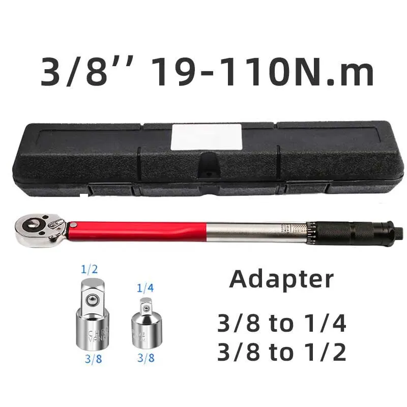 Pittsburgh 3-Piece Click Torque Wrench Set (1/4", 3/8", 1/2" Drive) - Reversible, Lifetime Warranty