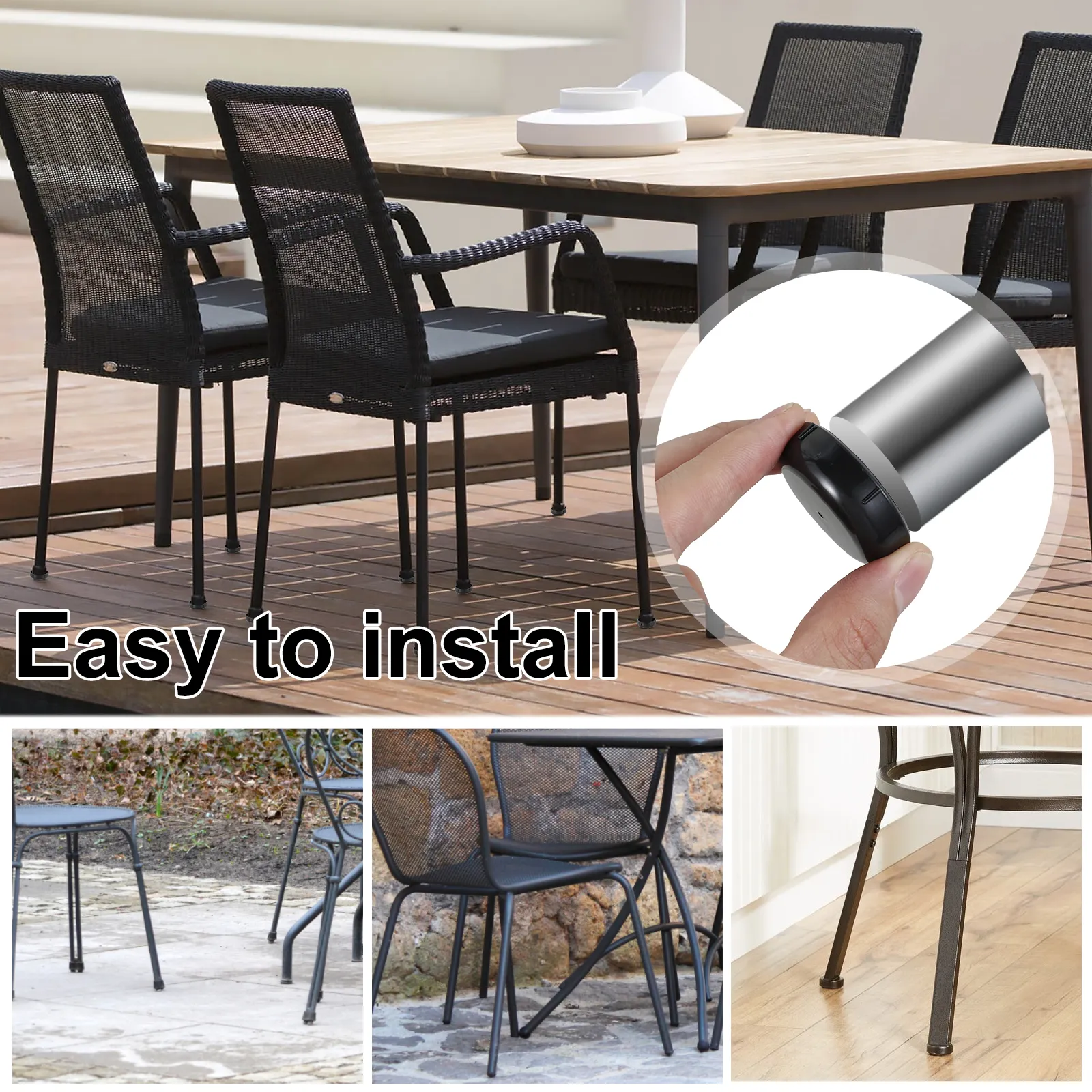 Garden table leg protectors sales