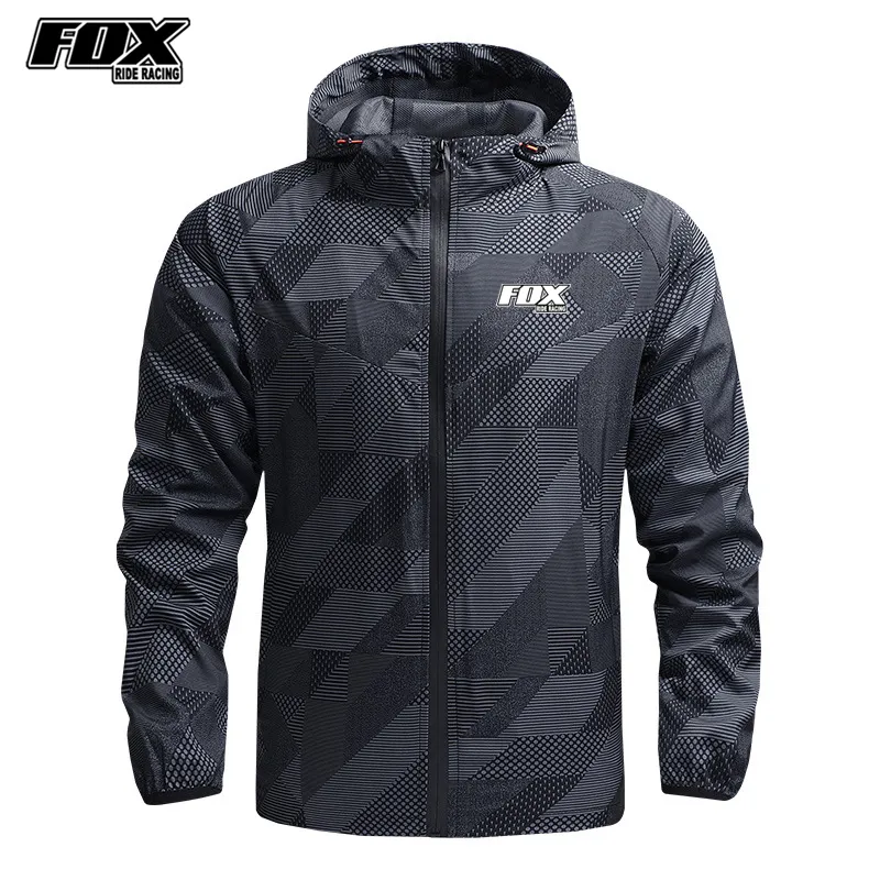 Fox Men s Cycling Jacket Windproof MTB Coat for Road Mountain Biking Hiking Outdoor Sports
