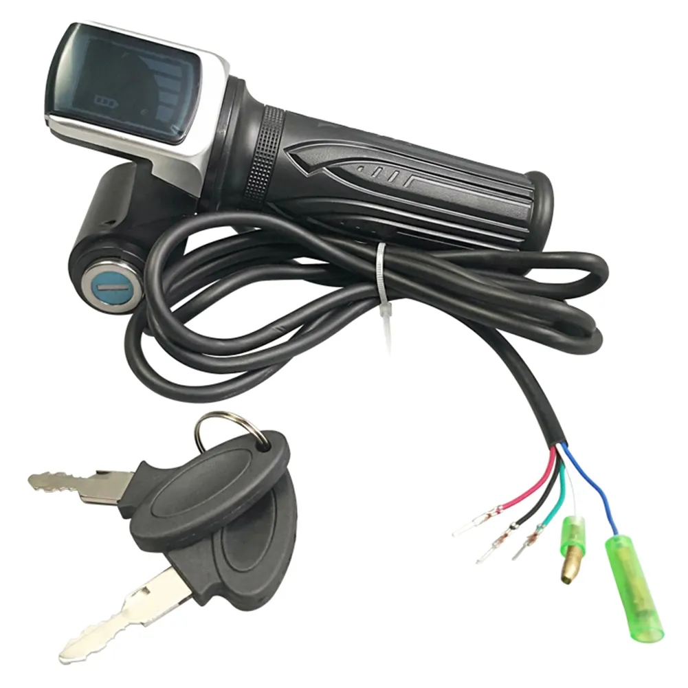 Throttle Only Electric Bike Throttle Speed Controller With LCD Display 36V 48V 60V Bicycle Handlebar Accelerator Accessory From Homepro12 11.08 DHgate.Com