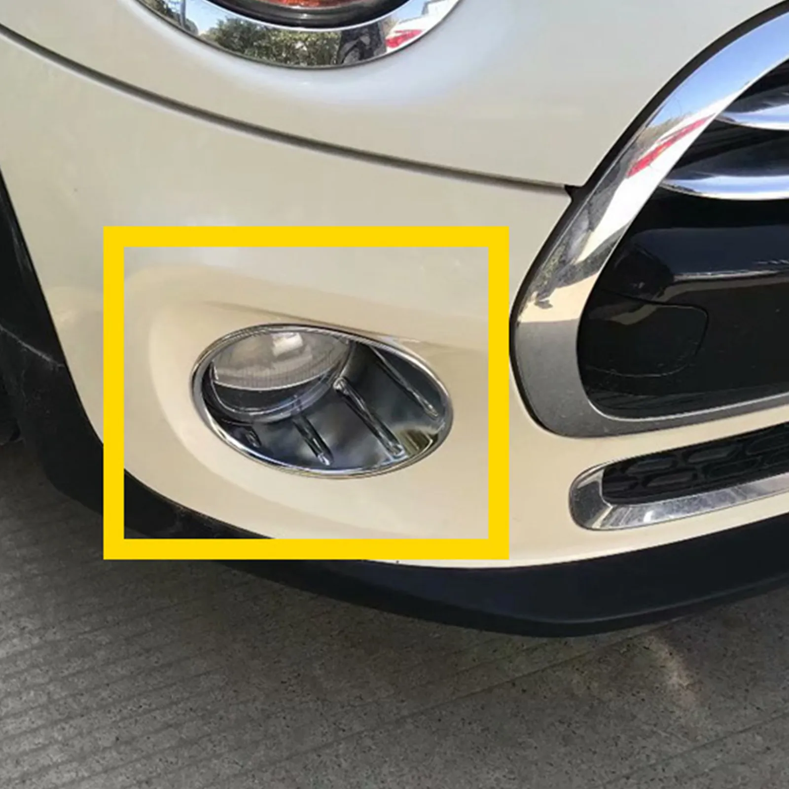 For MINI Cooper R55 R56 R57 R58 R59 Fog Lamp Light Cover Front Bumper Ring Trim Car Accessories
