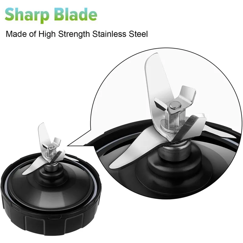 DHgate 6 Fin Blender Blade Replacements for Nutri Ninja 1000W Auto IQ Models Black 2 Pack Office School Business Industrial