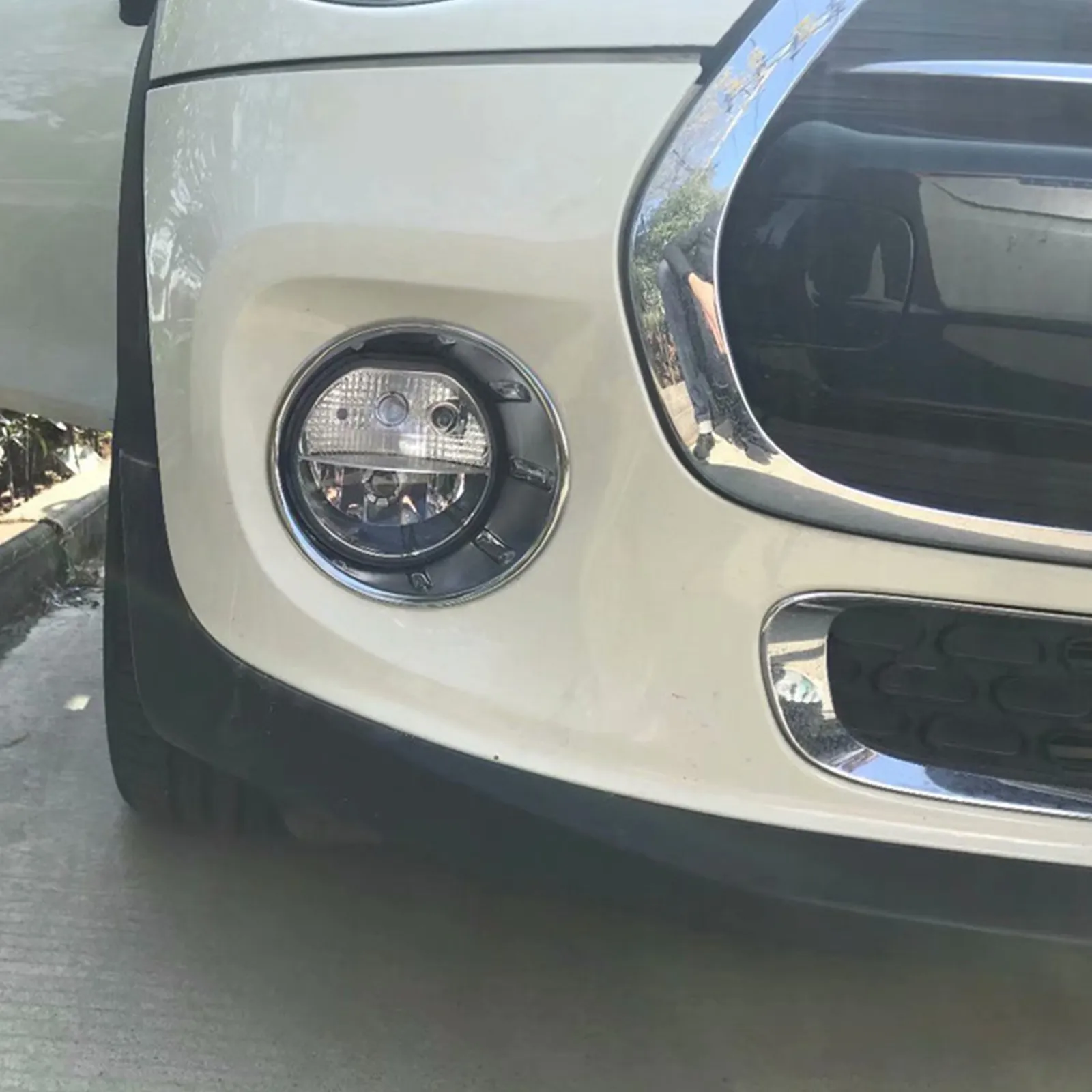 For MINI Cooper R55 R56 R57 R58 R59 Fog Lamp Light Cover Front Bumper Ring Trim Car Accessories