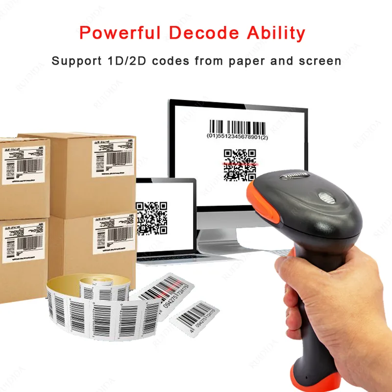 Usb Reader Hs Code DHgate.com:Wired Barcode Scanner with USB Cable - Portable 1D 2D QR ...