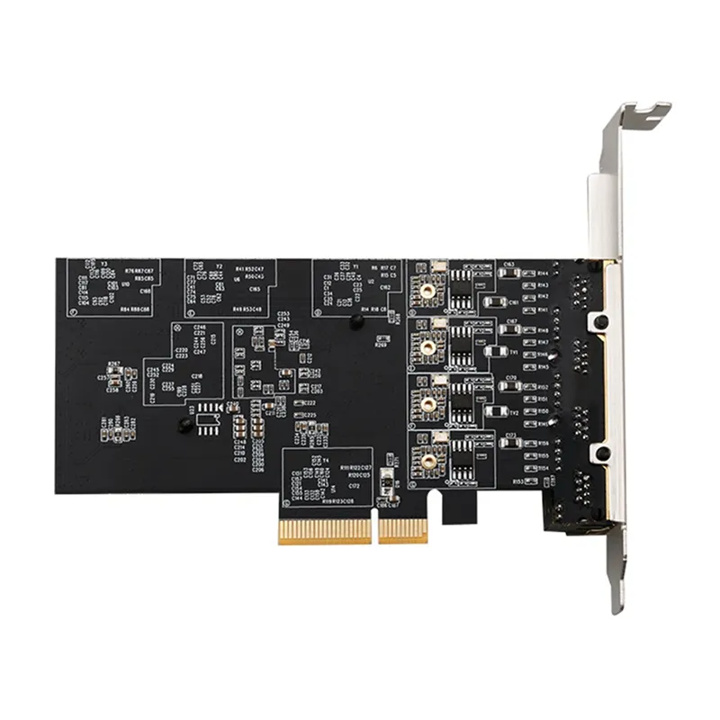 PCIE X4 Gigabit Ethernet Network Card 4 Ports 2.5G Server Network Card RTL8125BG Chip Desktop Computer Adapter Card