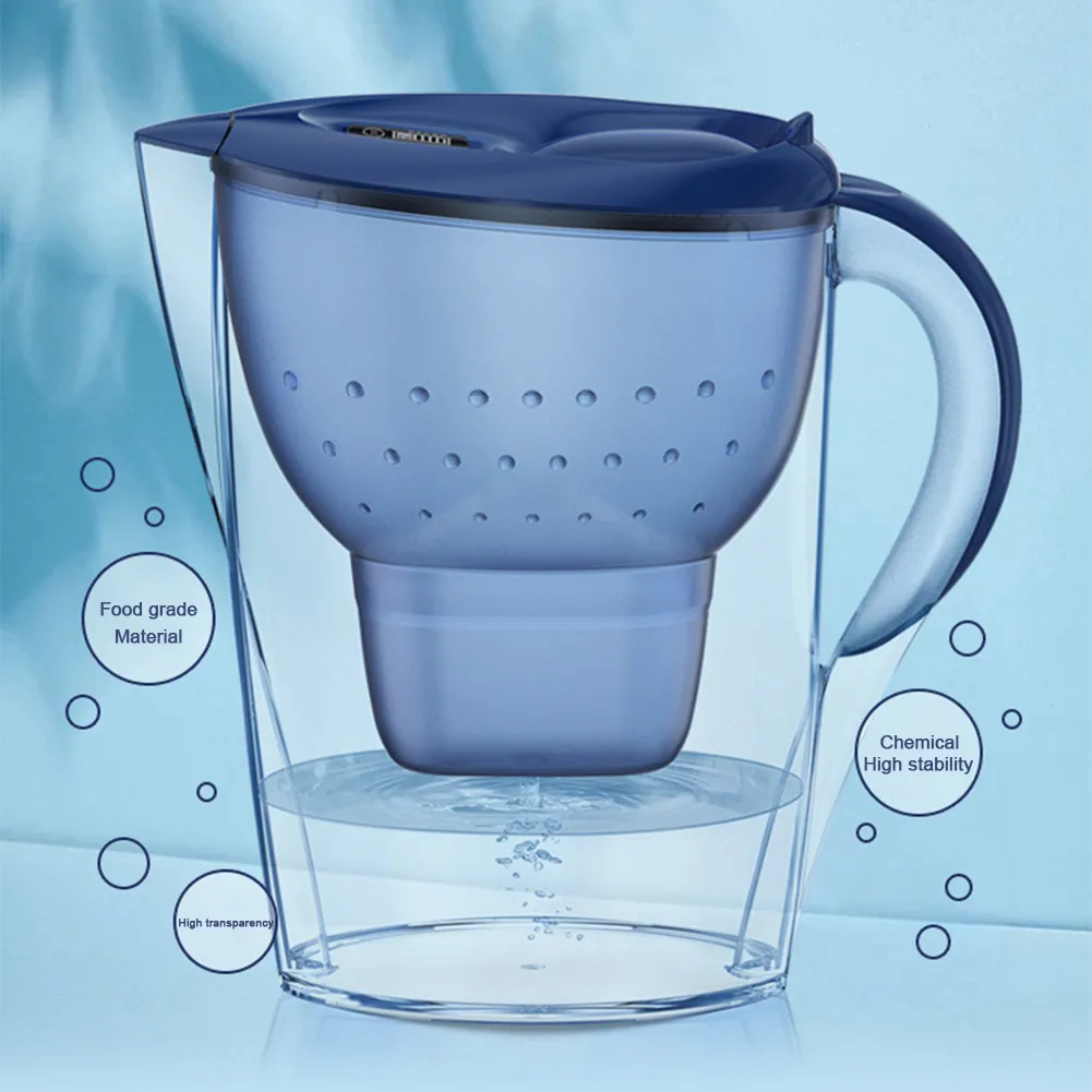 5L Water Filter Jug with Digital Display: Water Purifier Pot Reduces ...
