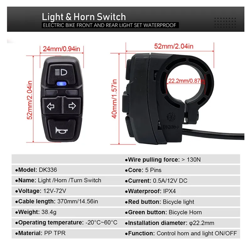 Bike light and horn combo deals